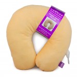 VIAGGI Feather Soft Microfibre U Shape Travel Neck Pillow - Light Orange